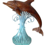 Dauphin, bronze de l'artiste Daniel Monic